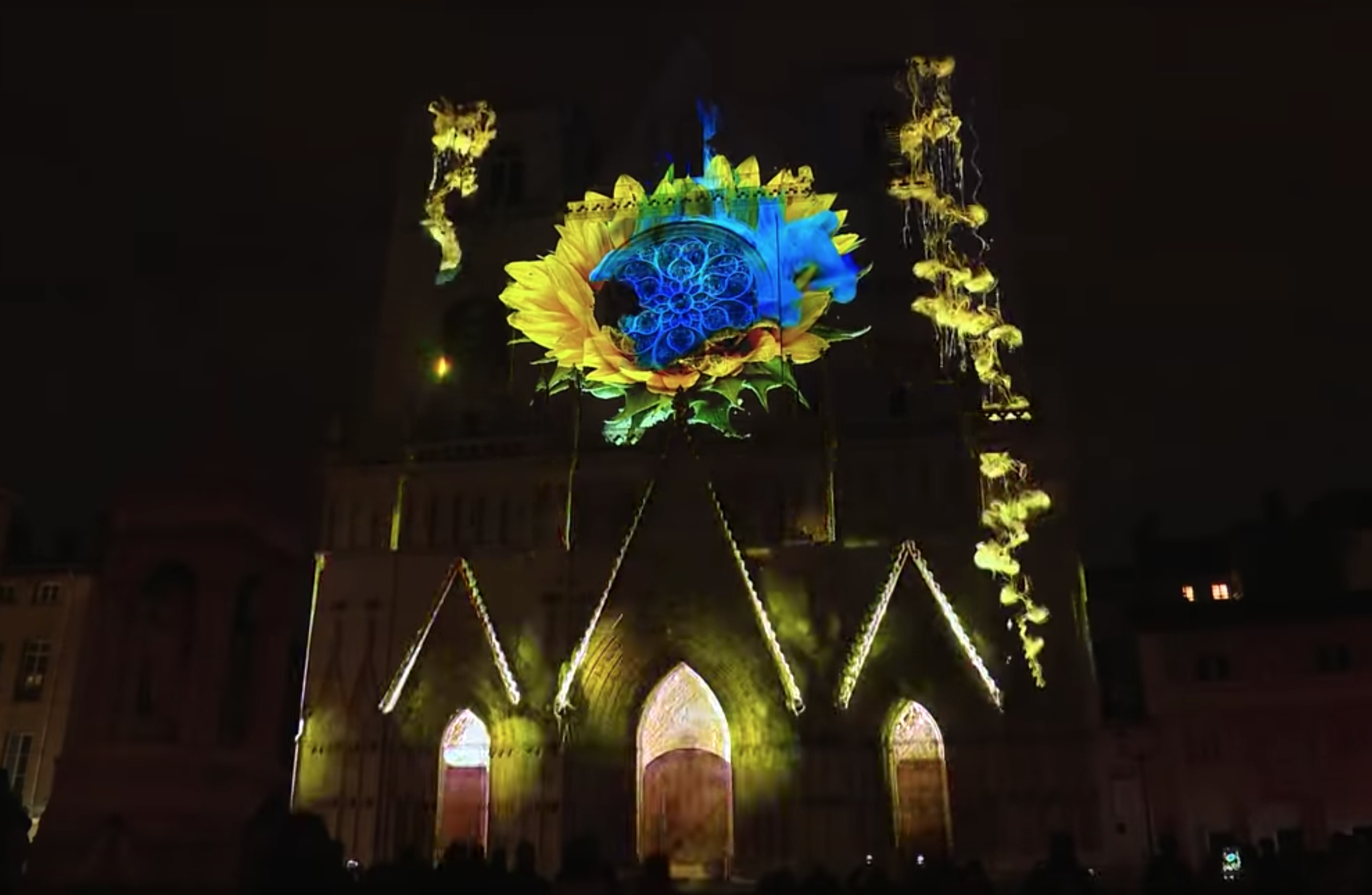 Capture d'écran - Pigments de Lumière, Fêtes des Lumières de Lyon 2018