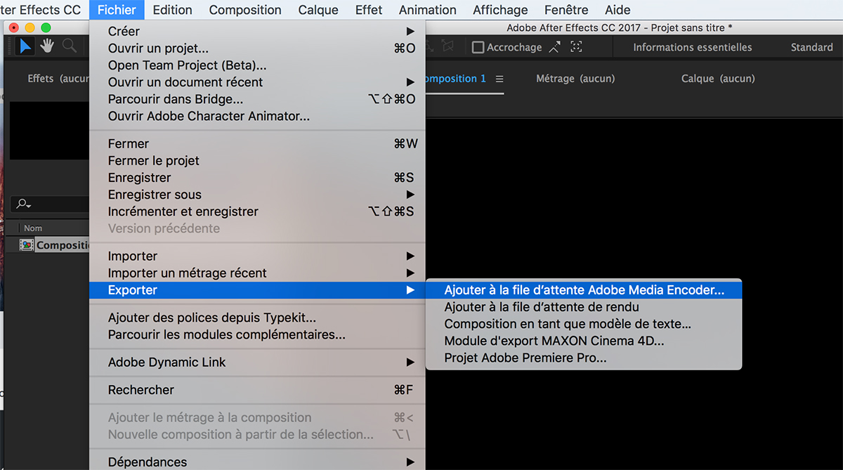 Media Encoder_Exportation_After Effects