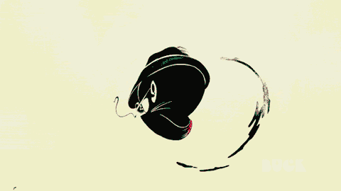 Transition morphing en motion design.