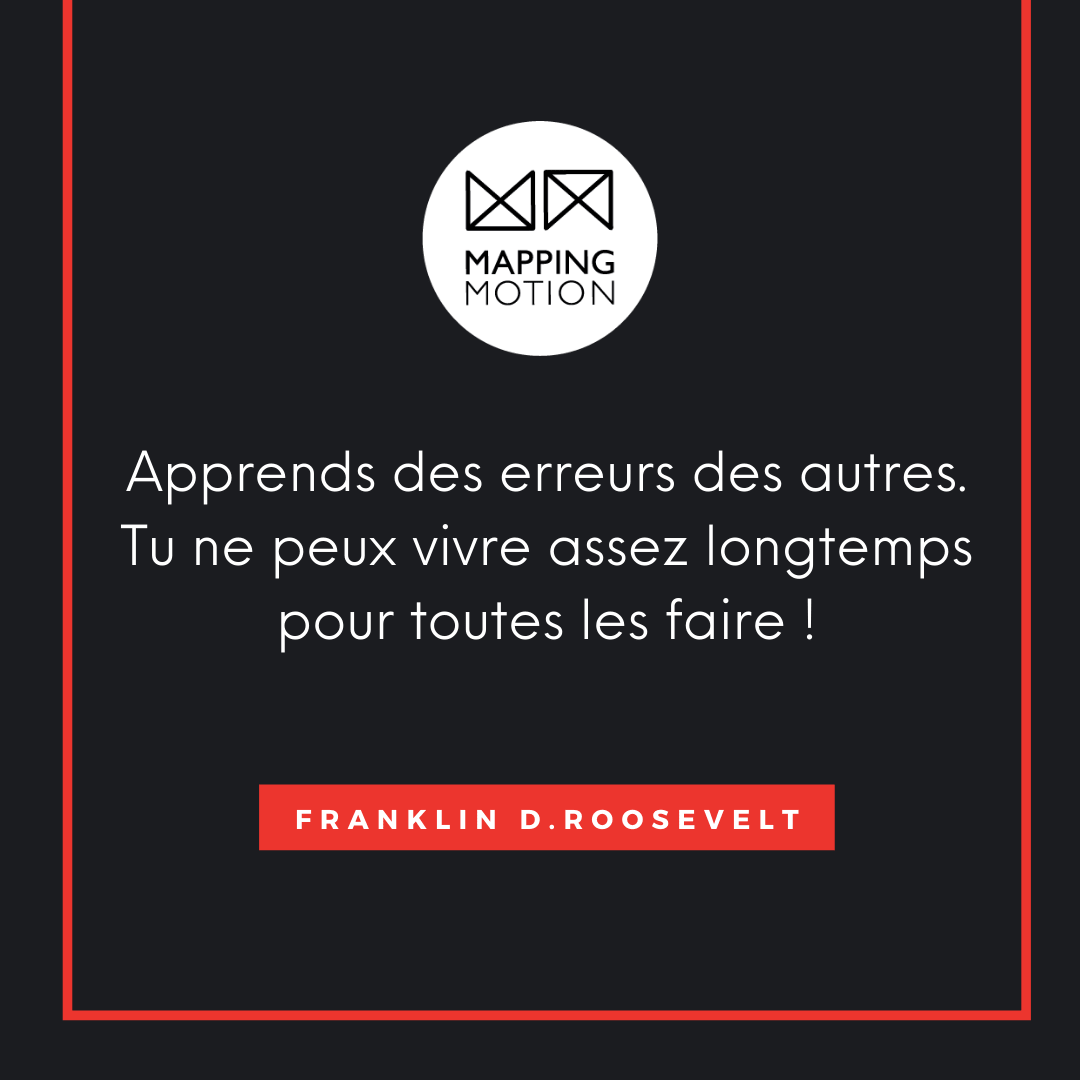 Citation de Roosevelt apprends des erreurs des autres