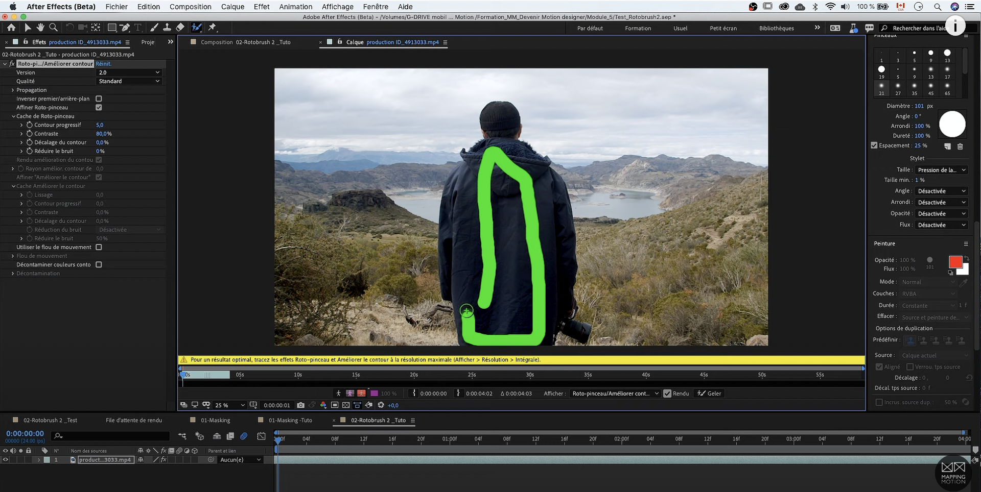 capture after effects contours