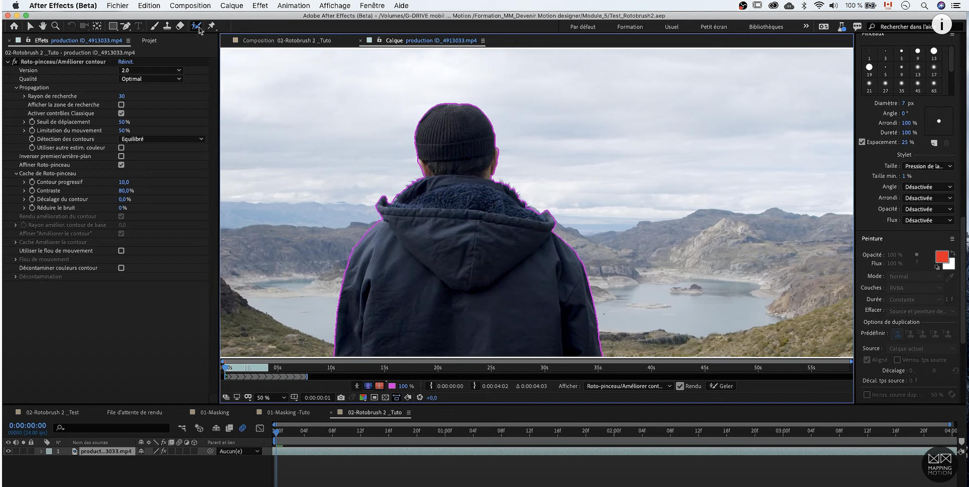 détourer image after effects