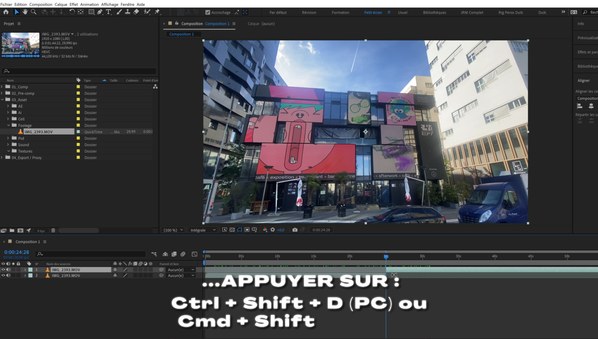 comment couper une vidéo sur After Effect comment couper une vidéo sur After Effect