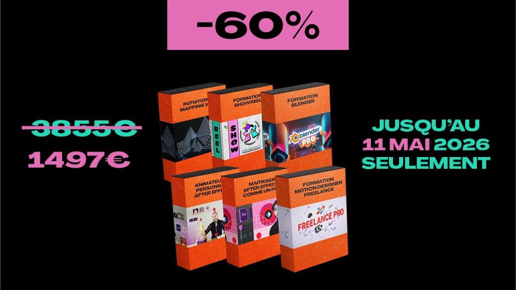 Visuel page de vente Pack ultime 6x 60 - Mapping Motion motion design